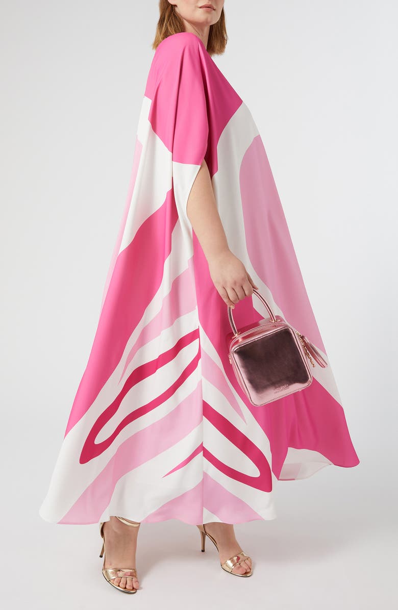 Marina Rinaldi Teramo Print Cady Caftan Dress, Alternate, color,