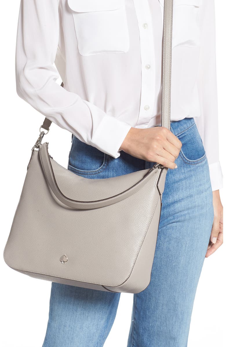 Kate Spade New York medium polly leather shoulder bag, Alternate, color,