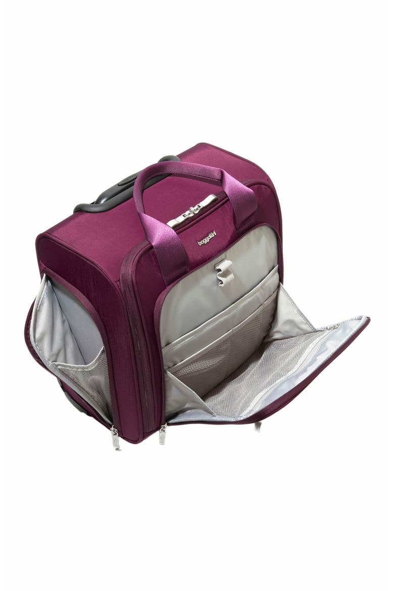 2 Wheel Underseater Carry-On Suitcase, Alternate, color, Mulberry