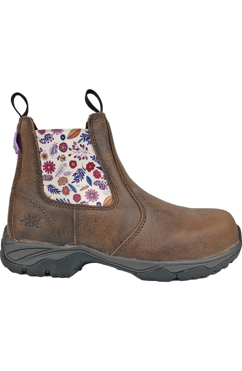 Moxie Trades Moxie Angel Distressed Womens Composite Toe Work Shoe, Alternate, color, Brown