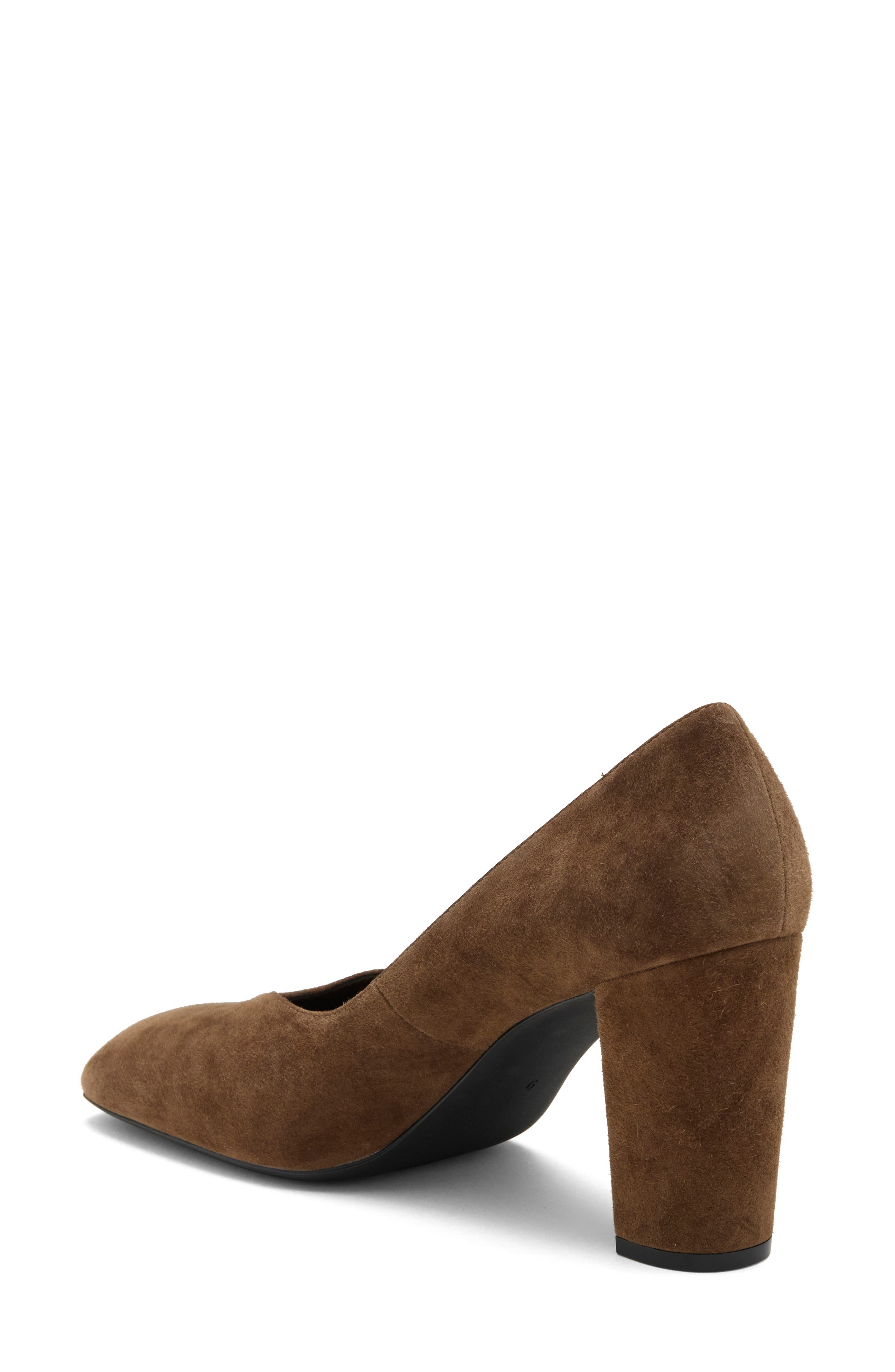 Cloche Pump, Alternate, color, BROWN SUEDE