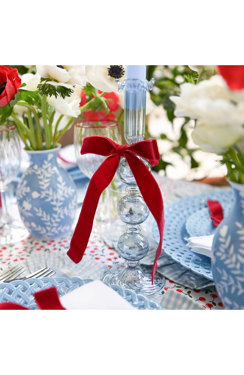 Mrs. Alice Eden Candle Holder, Alternate, color, Blue