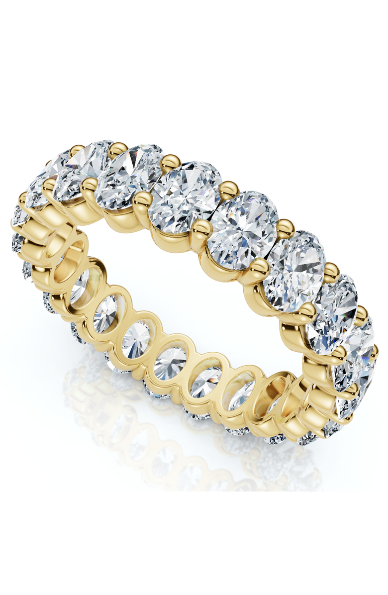 Bliss Diamond 3Ct Oval Diamond Eternity Wedding Ring 14k Gold Lab Grown, Main, color, 14K Yellow Gold
