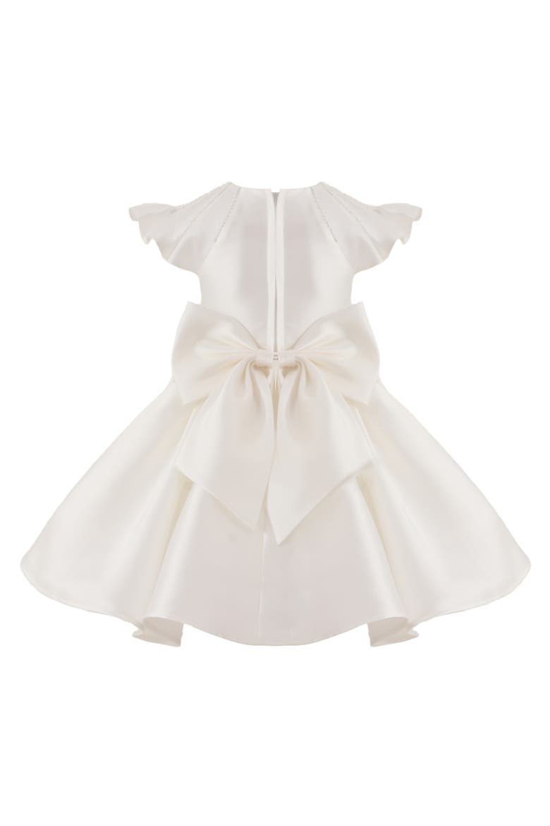Ruffle Sleeve Flare Dress, Alternate, color, White