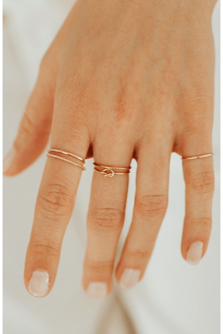 Knot Ring, Alternate, color, Gold Filled