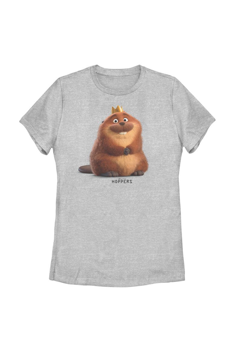 Women's Hoppers Happy King George Pose  Graphic T-Shirt, Main, color, Athletic Heather