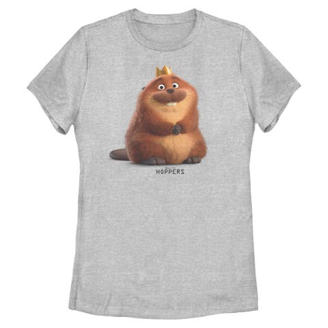 Women's Hoppers Happy King George Pose  Graphic T-Shirt