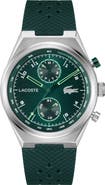 Lacoste Line Racer Green Multifunction Silicone Strap Watch, 43mm