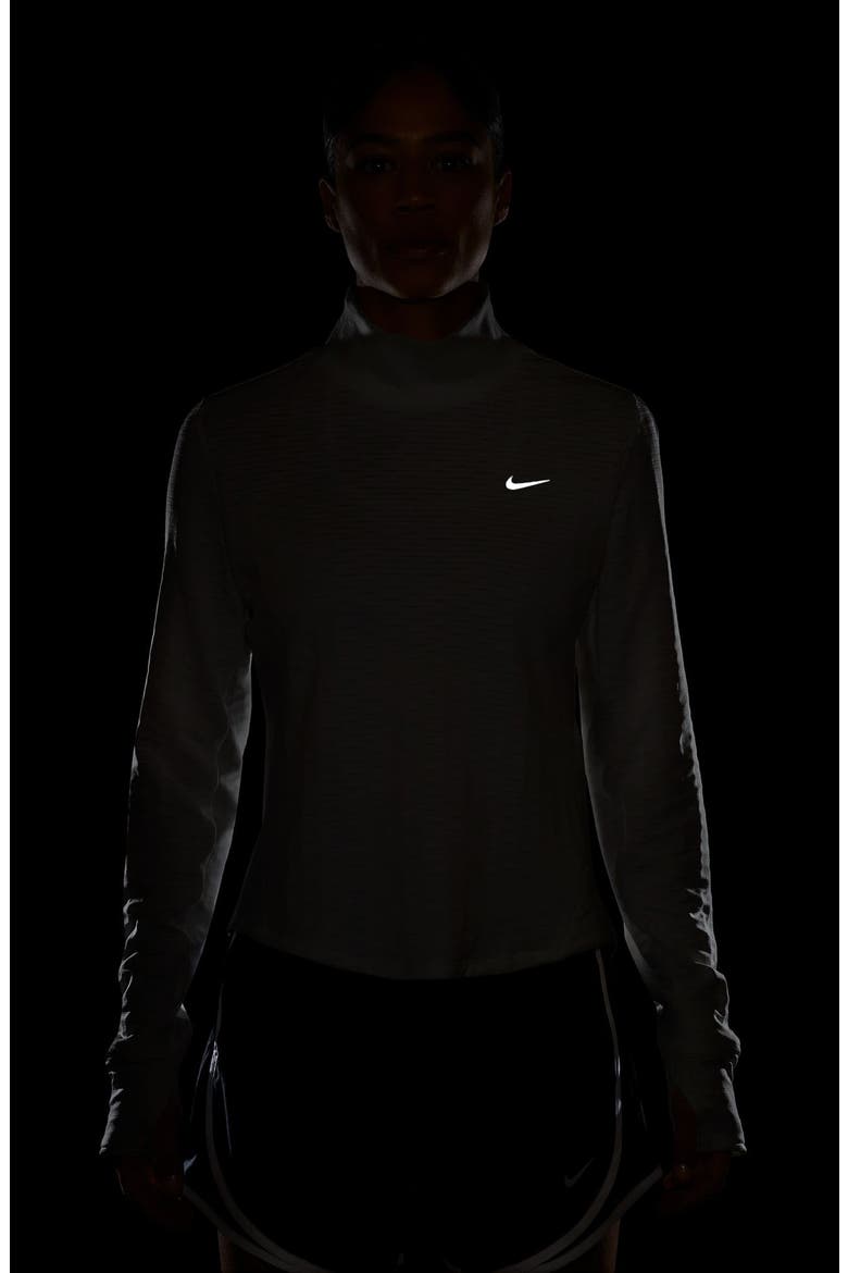 Therma-FIT Swift Mock Neck Running Top, Alternate, color, 133 SAIL/ REFSIL