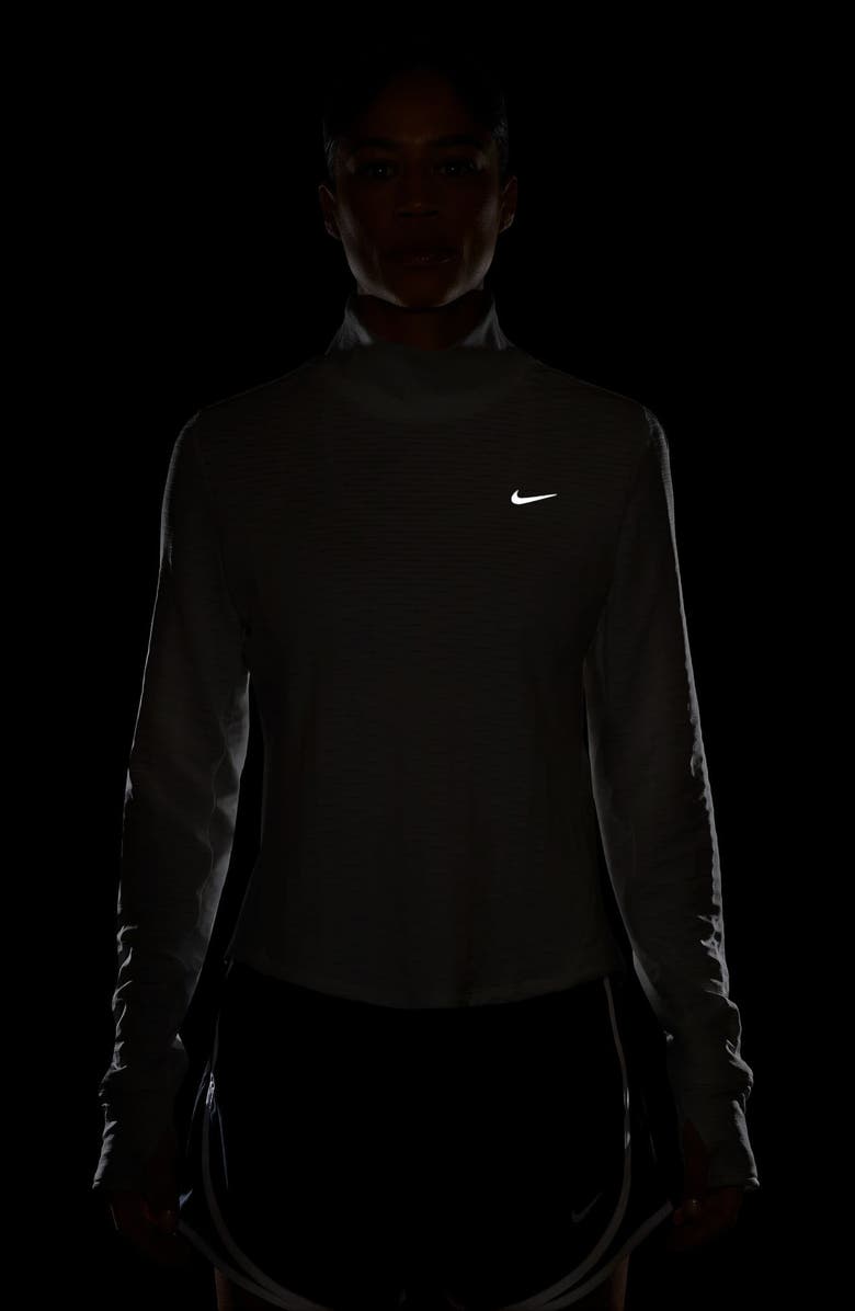 Nike Therma-FIT Swift Mock Neck Running Top, Alternate, color, 133 Sail/ Refsil