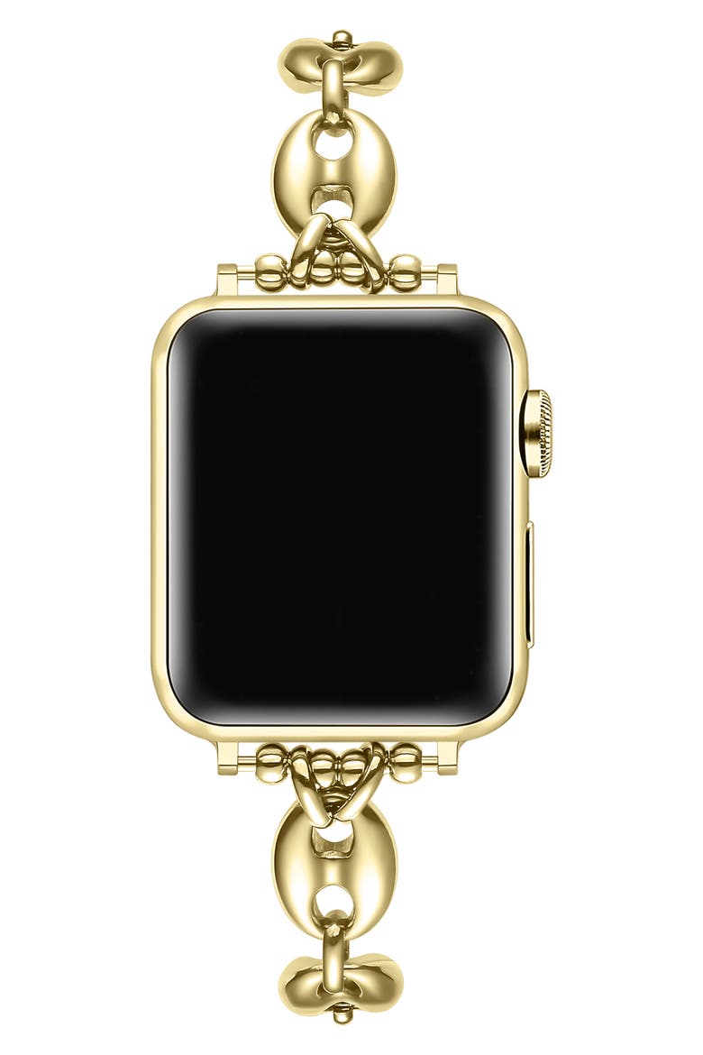 Poppy Apple Watch® Bracelet Watchband, Alternate, color, GOLD