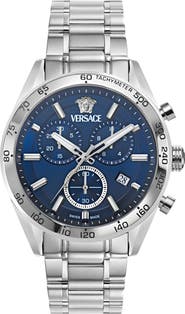 Versace V-Code Chronograph Bracelet Watch, 41mm