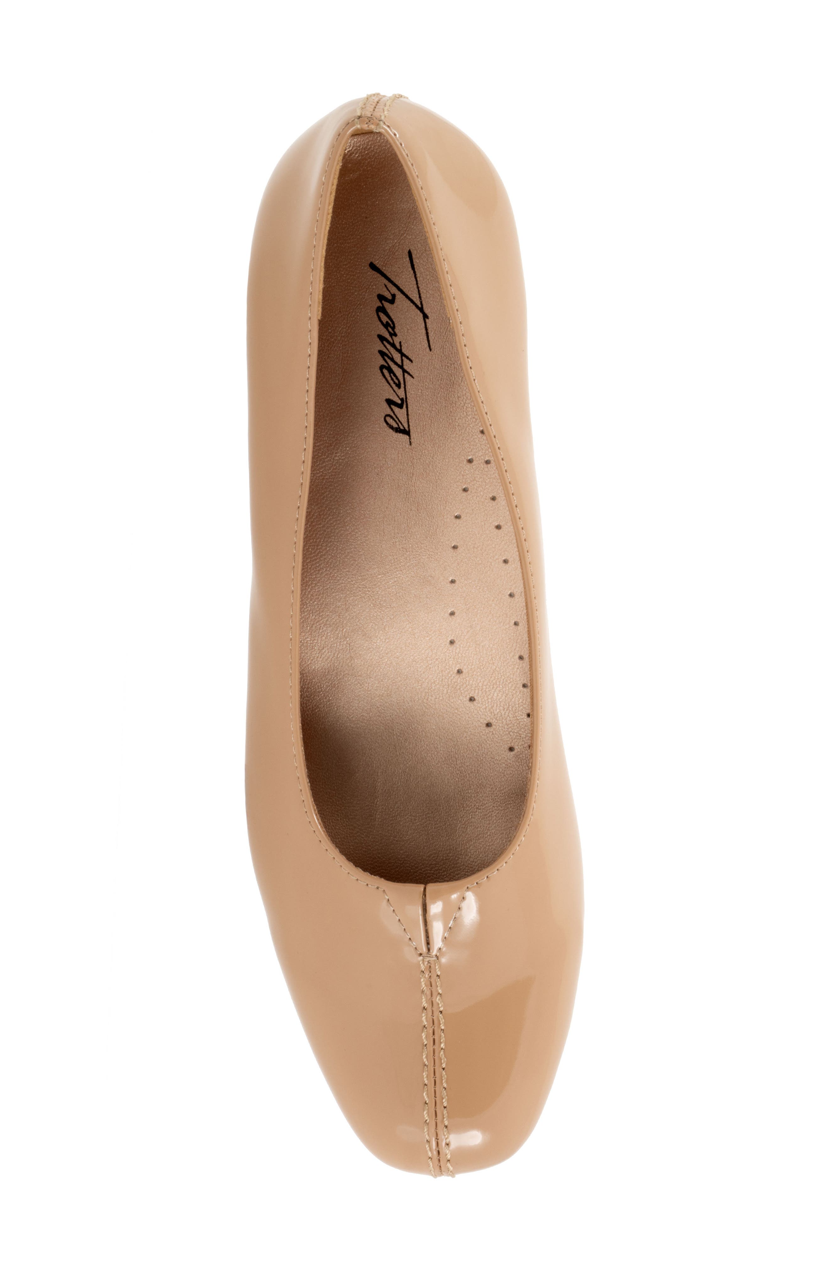 Trotters Doris Pump, Alternate, color, Beige Patent