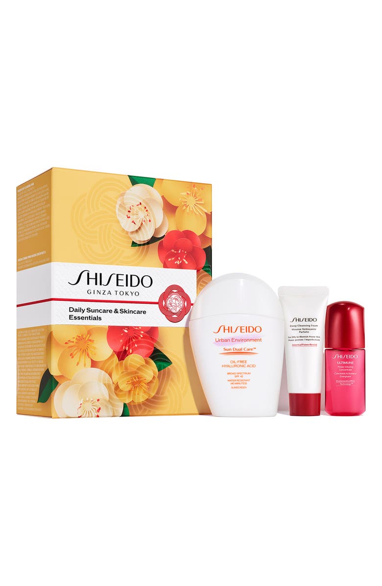 Shiseido Daily Sun Care & Skin Care Essentials (Limited Edition) $79 Value, Main, color, 