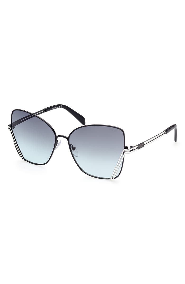 (Ew)Emilio pucci  59mm Butterfly Sunglasses Emilio Pucci - Butterfly Frame Wave-Effect Sunglasses - Pink  main image 3