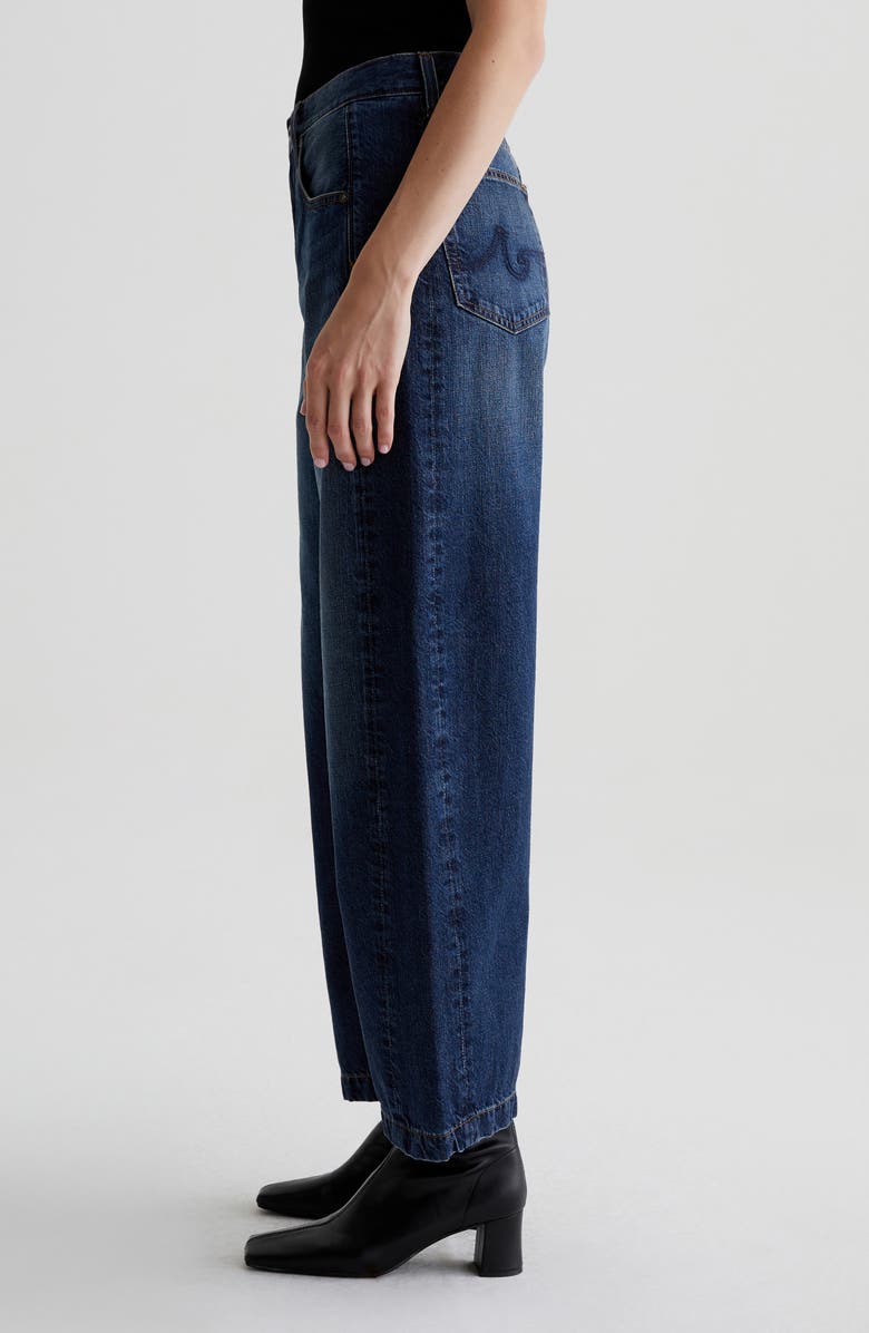 AG Hattie High Waist Ankle Wide Barrel Leg Jeans, Alternate, color, Belem