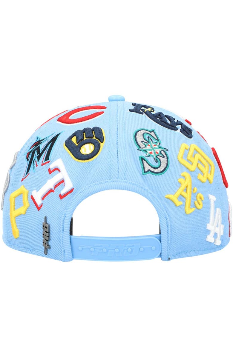 PRO STANDARD Men's Pro Standard Light Blue MLB Pro League Wool Snapback Hat, Alternate, color,