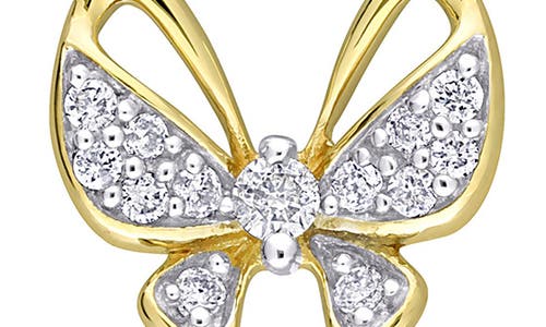 Delmar Diamond Butterfly Pendant Necklace In Gold