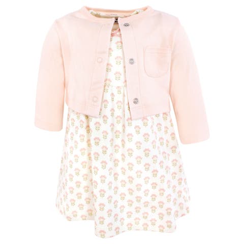 Baby Cotton Dress & Layering Cardigan (toddler & Little Kid)