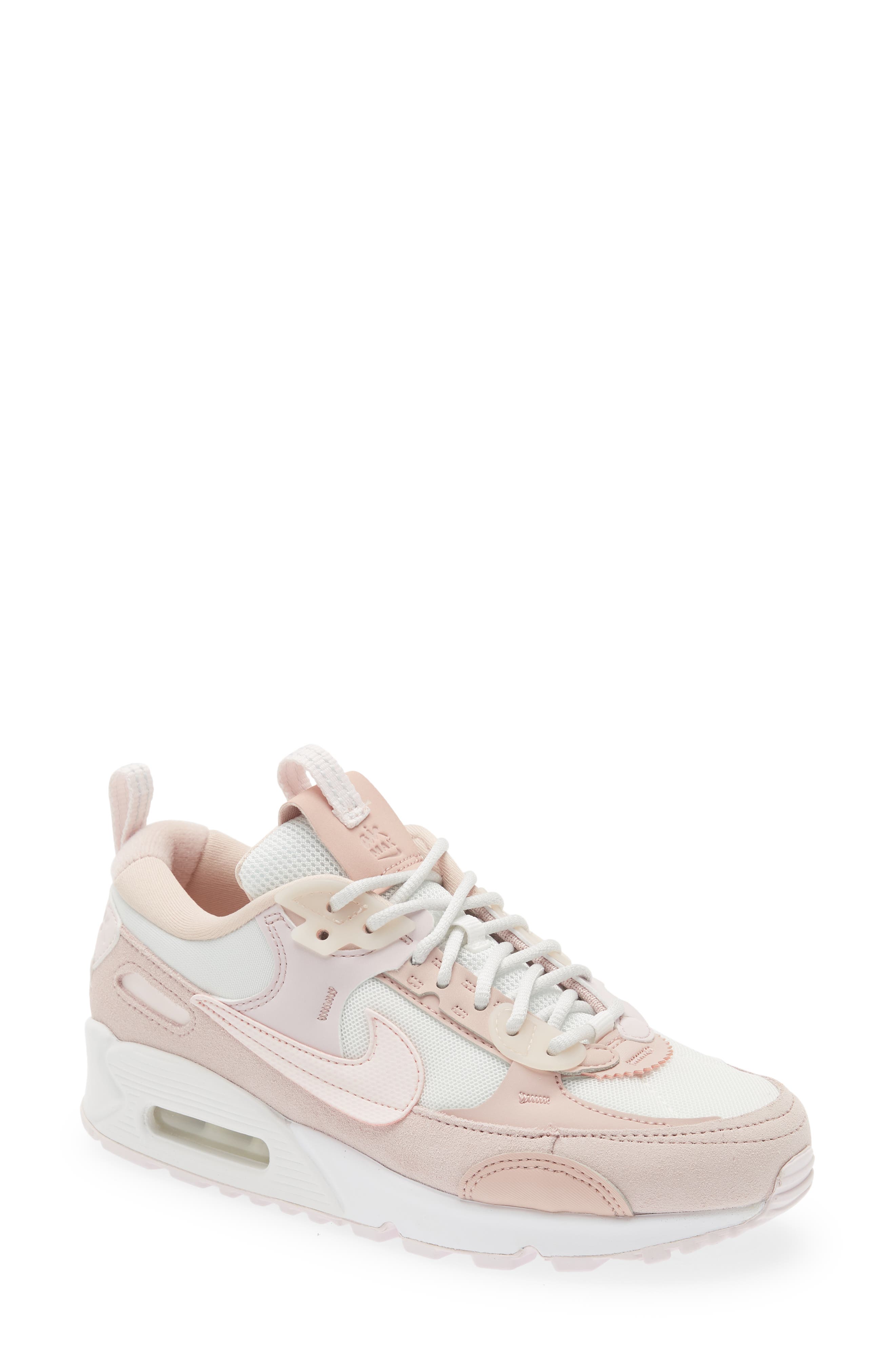 Air Max 90 Futura Sneaker, Main, color, SUMMIT WHITE/ LIGHT PINK/ ROSE