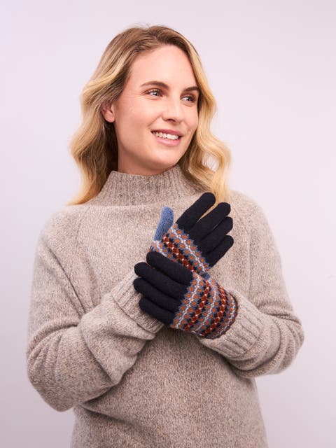 British Lambswool Fair Isle Gloves
