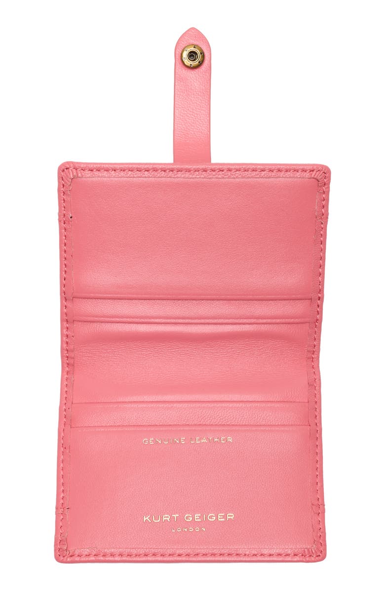 Kurt Geiger London Brixton Card Case, Alternate, color, Pink