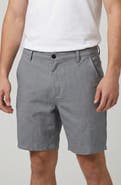 BURNSIDE Cotton & Linen Blend Chino Shorts
