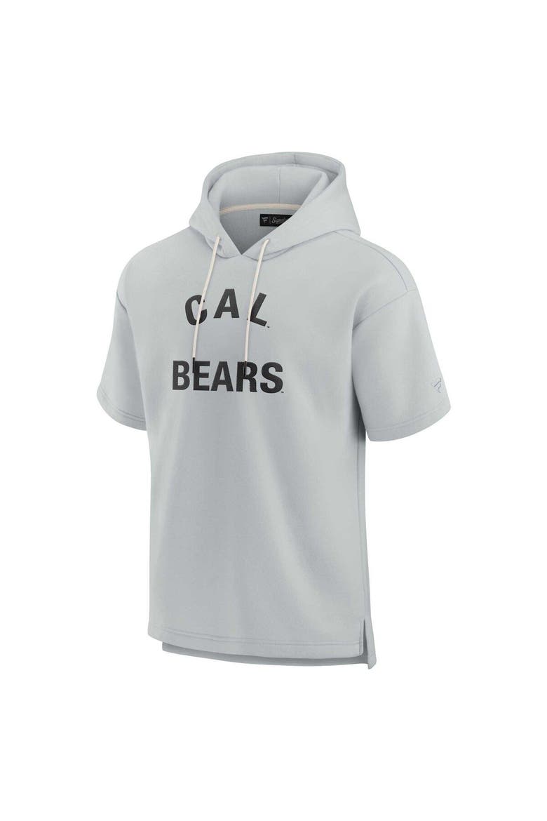 Unisex Fanatics Signature Gray Cal Bears Elements Super Soft Fleece Short Sleeve Pullover Hoodie, Alternate, color, Gray