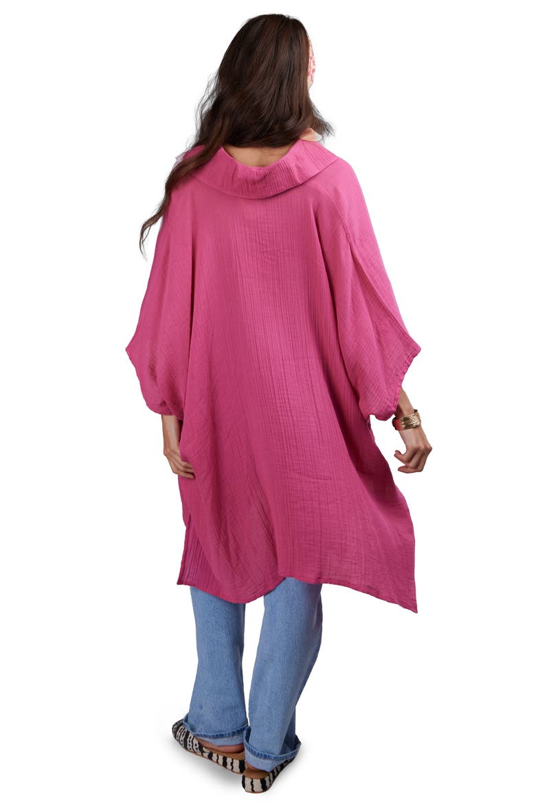 Oversize Cover-Up Shirt, Alternate, color, PINK