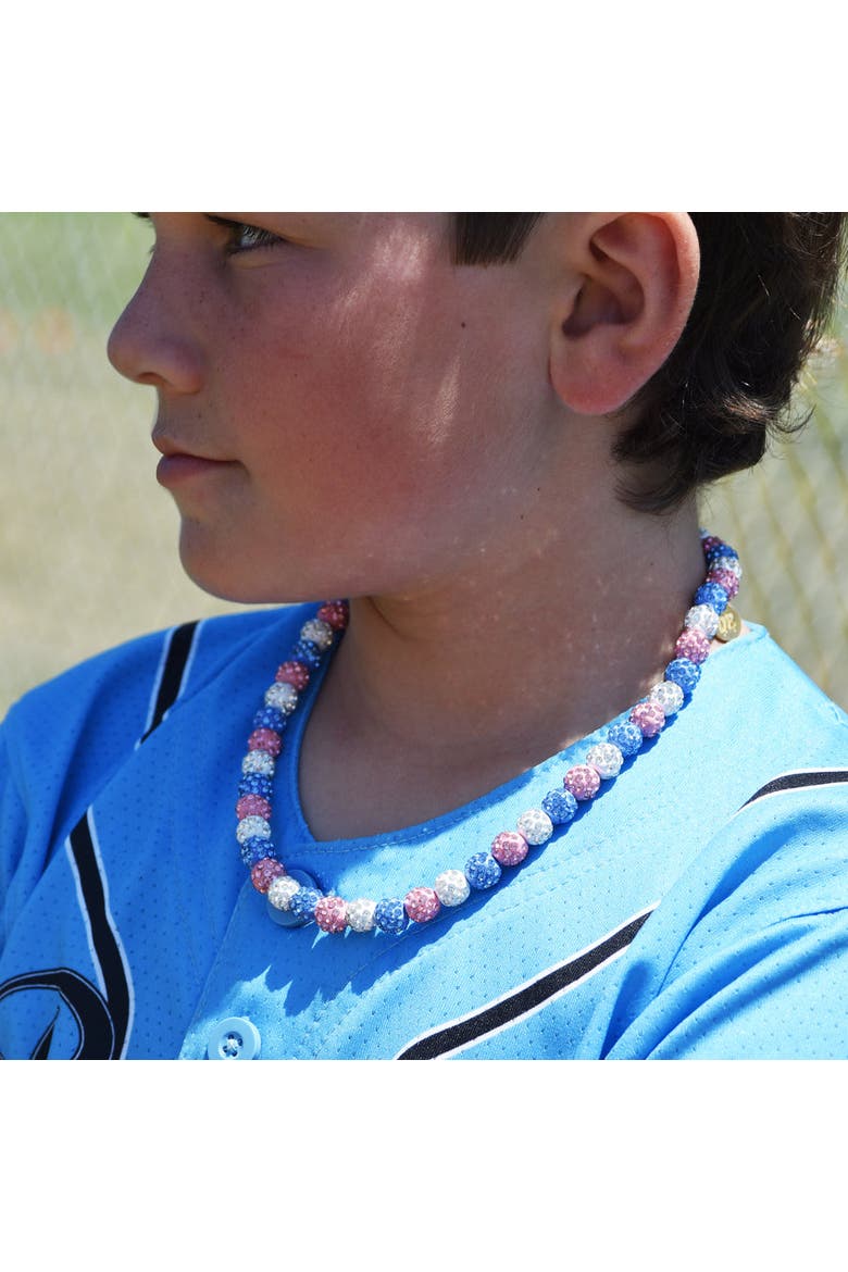 Sky Drip Team Spirit Baseball and Sports Necklace, Alternate, color, Sky Youth