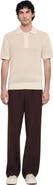 SANDRO Cotton polo shirt with polo collar