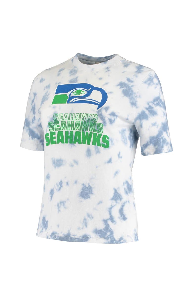 Junk Food Women's Junk Food Royal Seattle Seahawks Team Spirit Tie-Dye T-Shirt, Alternate, color, 