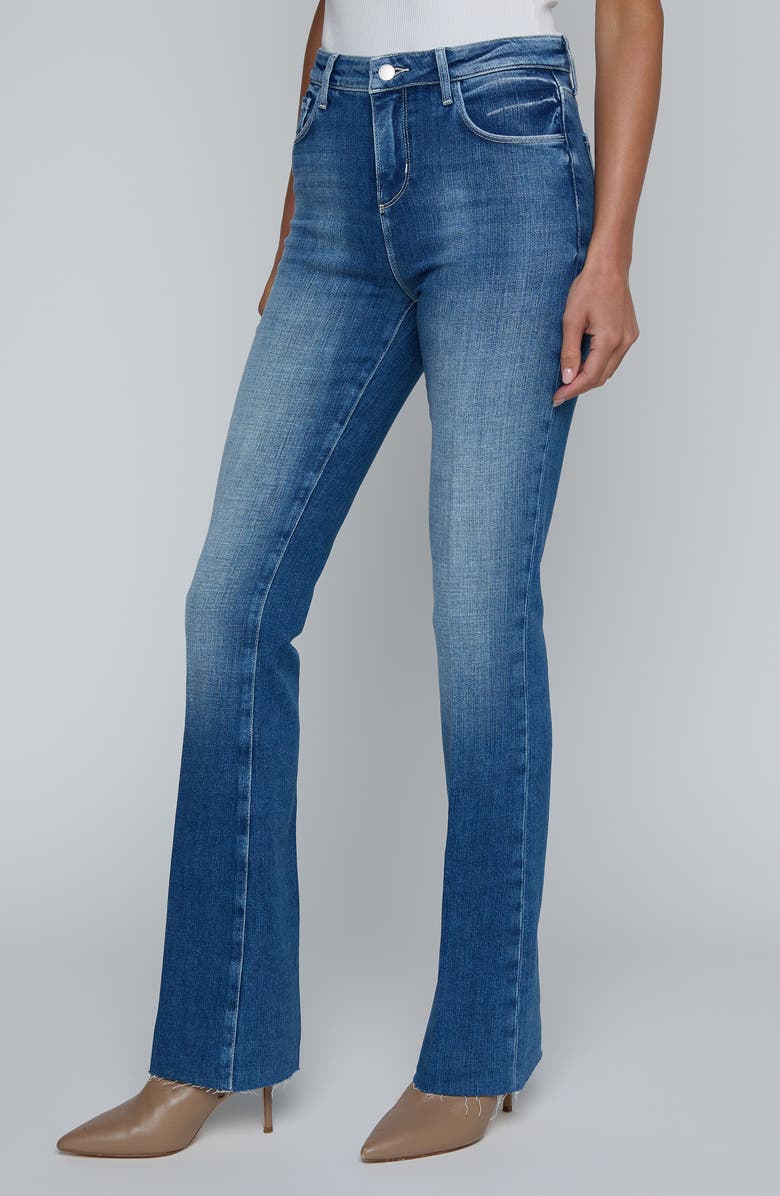 L'AGENCE Ruth Raw Hem Straight Leg Jeans, Alternate, color, Castro