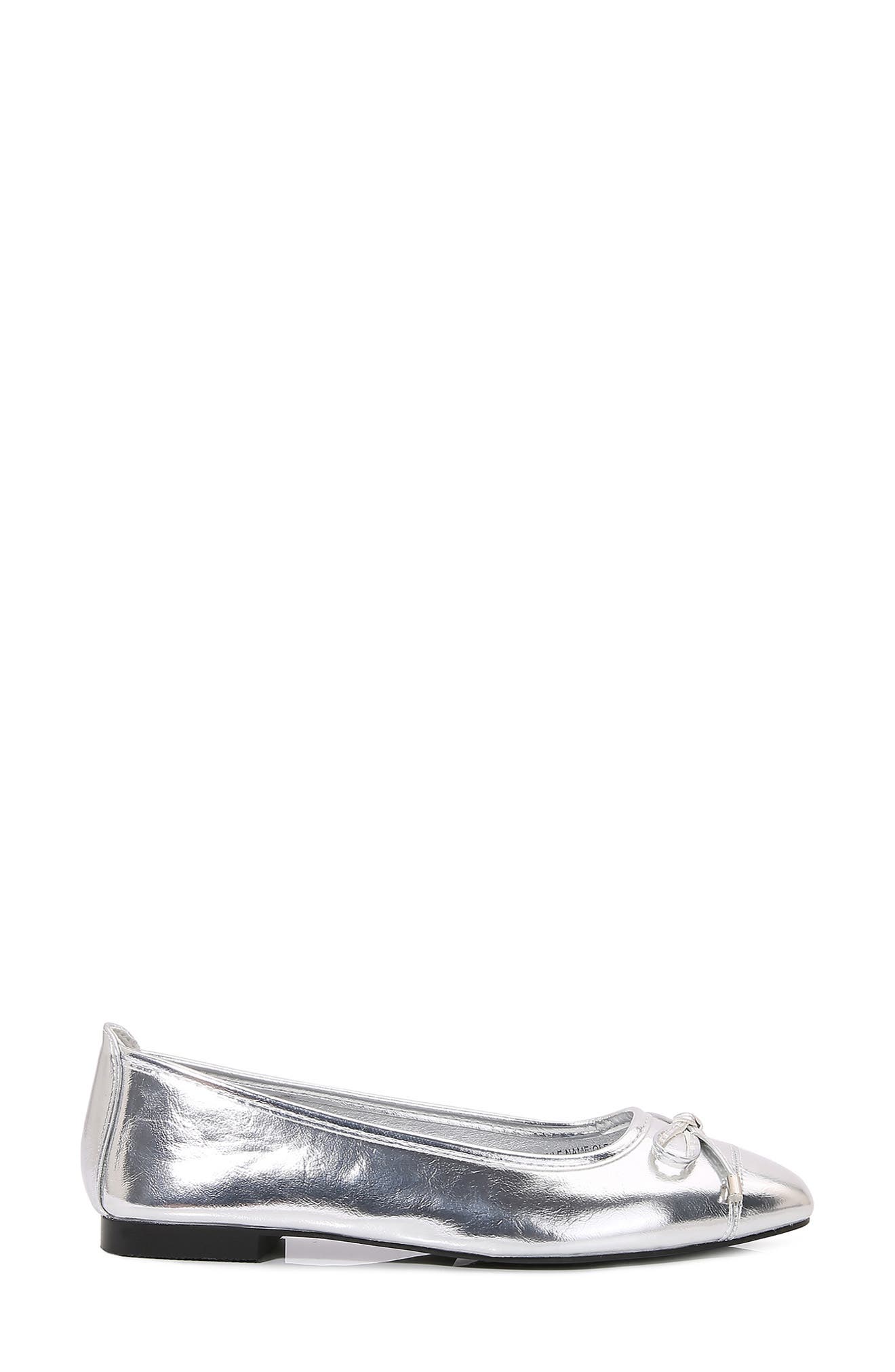 BERNESS Olesia Bow Flat, Alternate, color, Silver