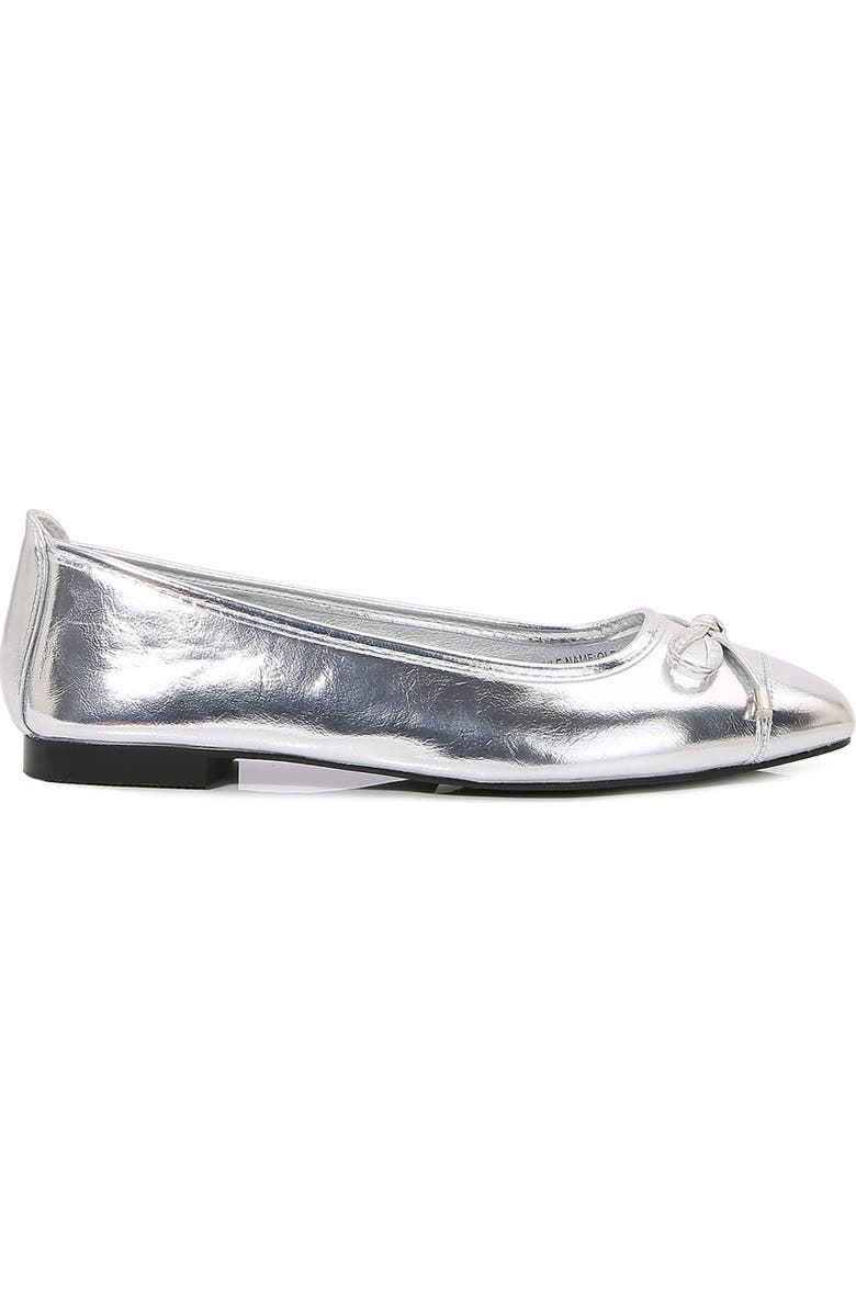 BERNESS Olesia Bow Flat, Alternate, color, Silver