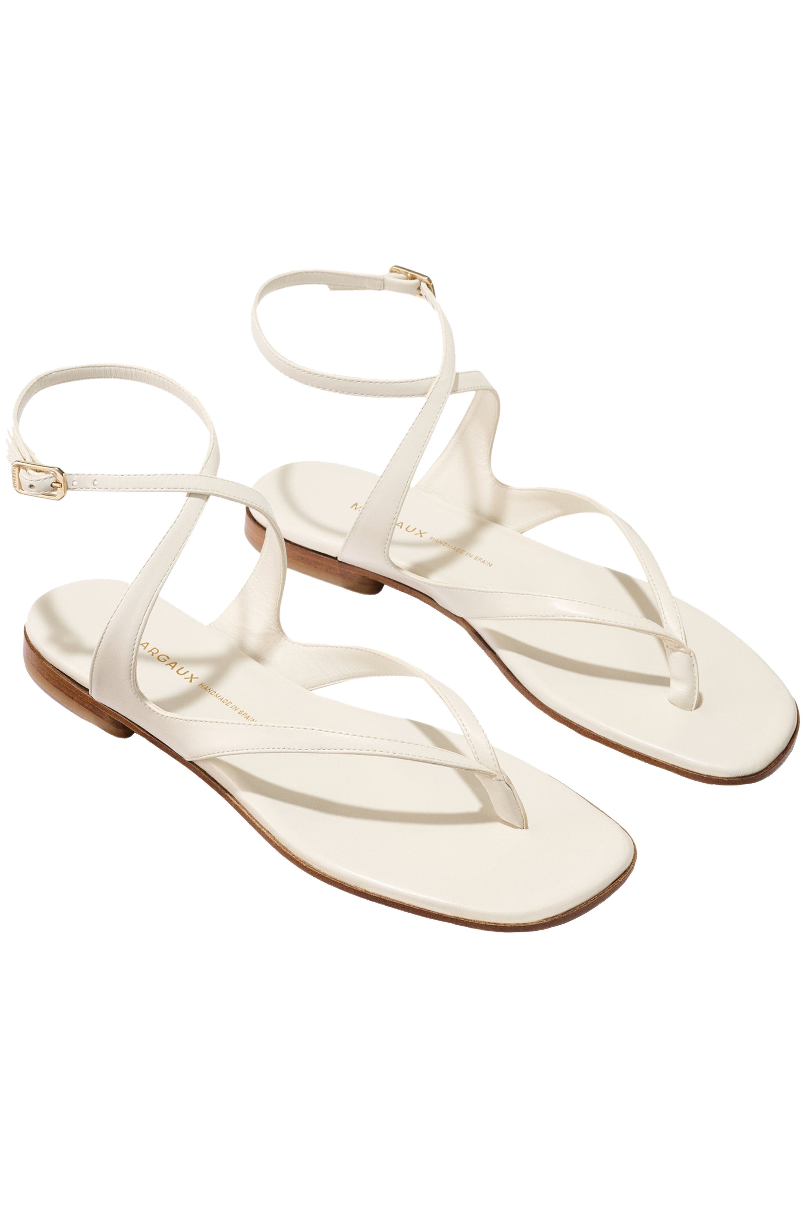 The Palermo Sandal, Alternate, color, Ivory Nappa