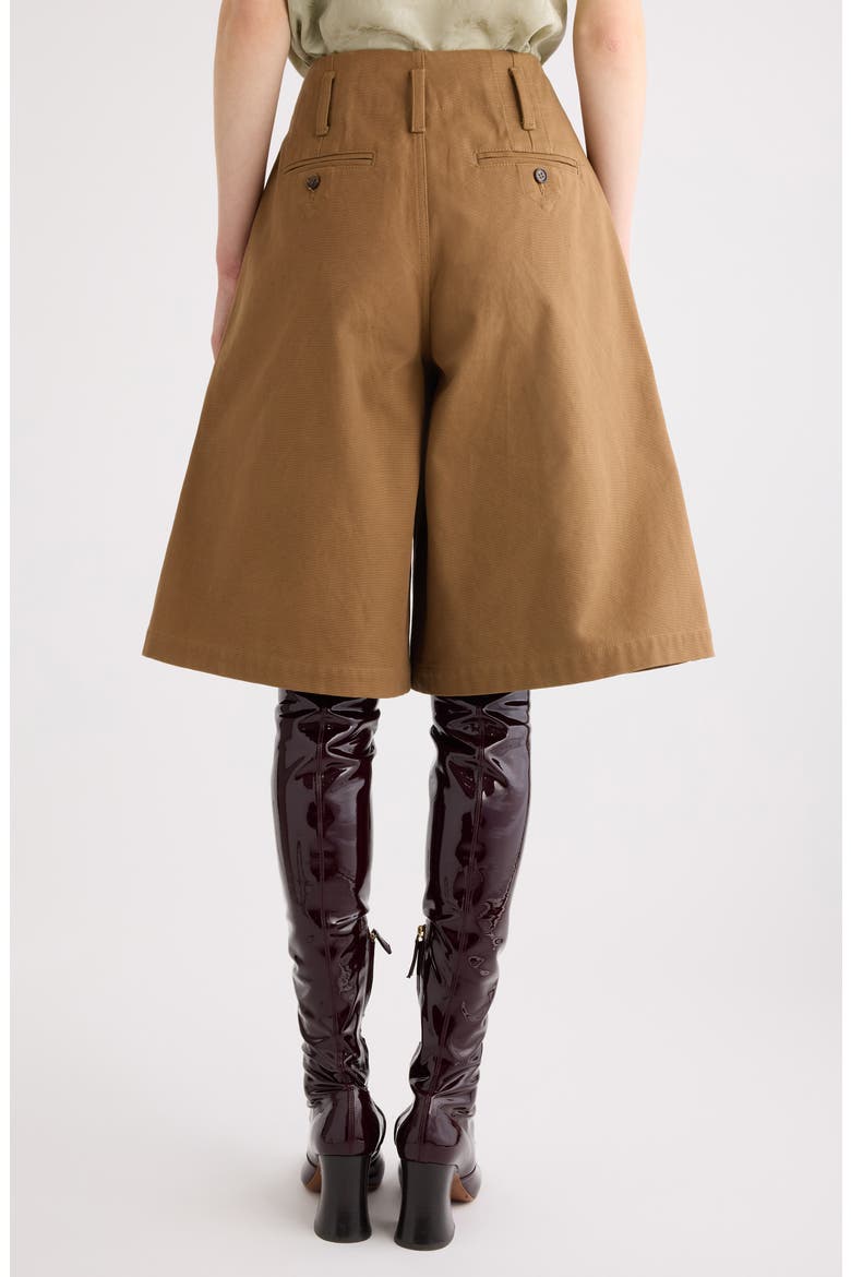 Garment Dye Organic Cotton Canvas Bermuda Shorts, Alternate, color, MUSTARD BROWN