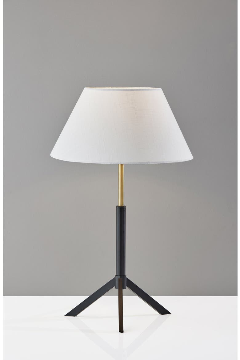 Harvey Table Lamp, Alternate, color, BLACK W/ BRASS ACCENTS