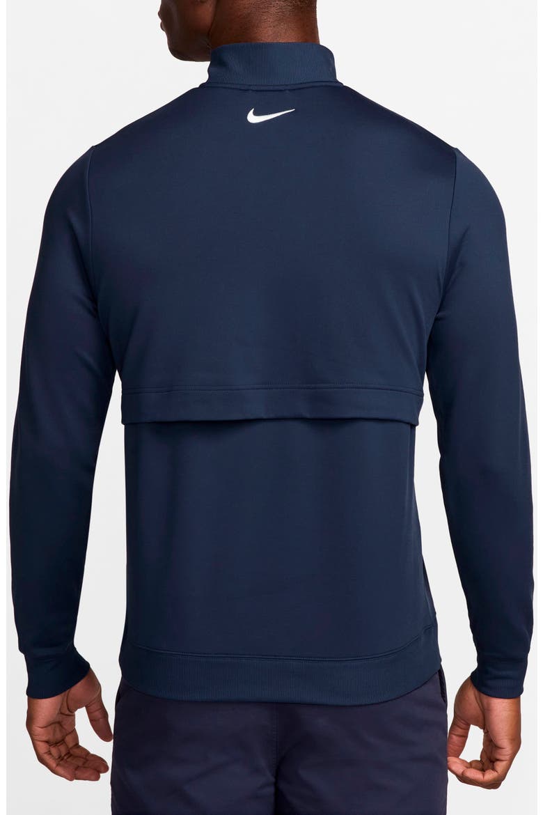 Dri-FIT Tour Half Zip Golf Pullover, Alternate, color, MIDNIGHT NAVY/ WHITE