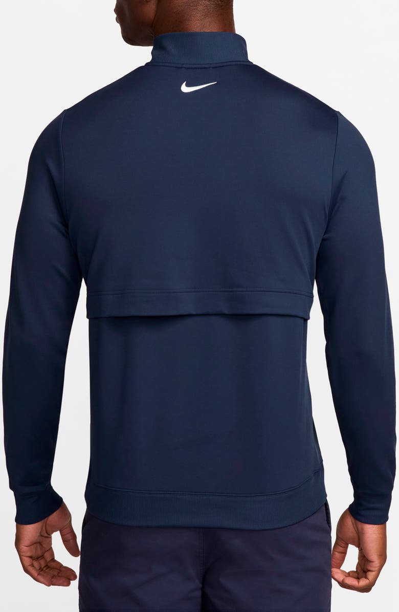 Nike Golf Dri-FIT Tour Half Zip Golf Pullover, Alternate, color, Midnight Navy/ White