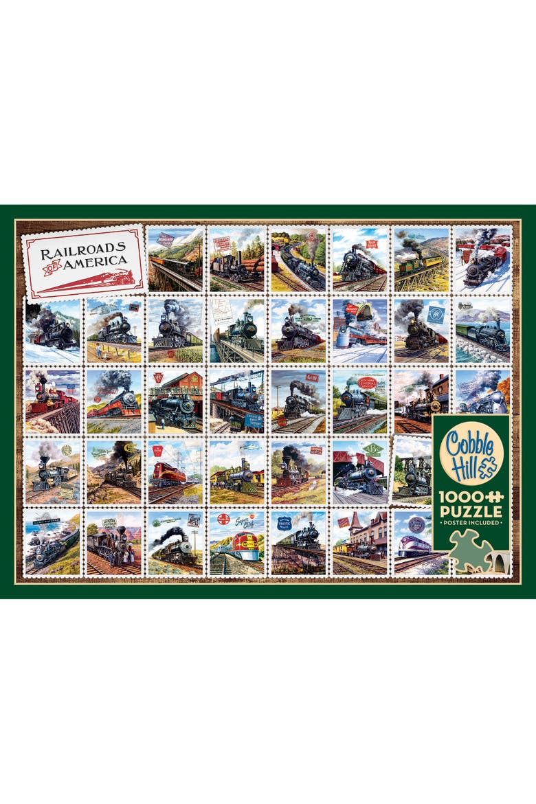 Railroads Of America 1000 Piece Puzzle, Alternate, color, Multicolored