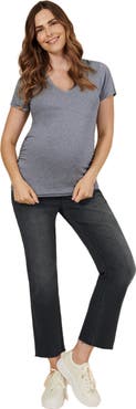MOTHERHOOD MATERNITY Secret Fit Over the Belly Slim Straight Leg Jeans