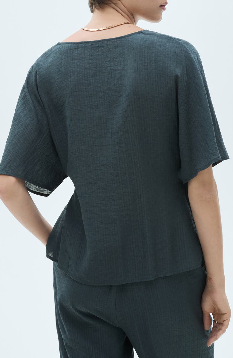 MANGO Knotted Wrap Top, Alternate, color, 