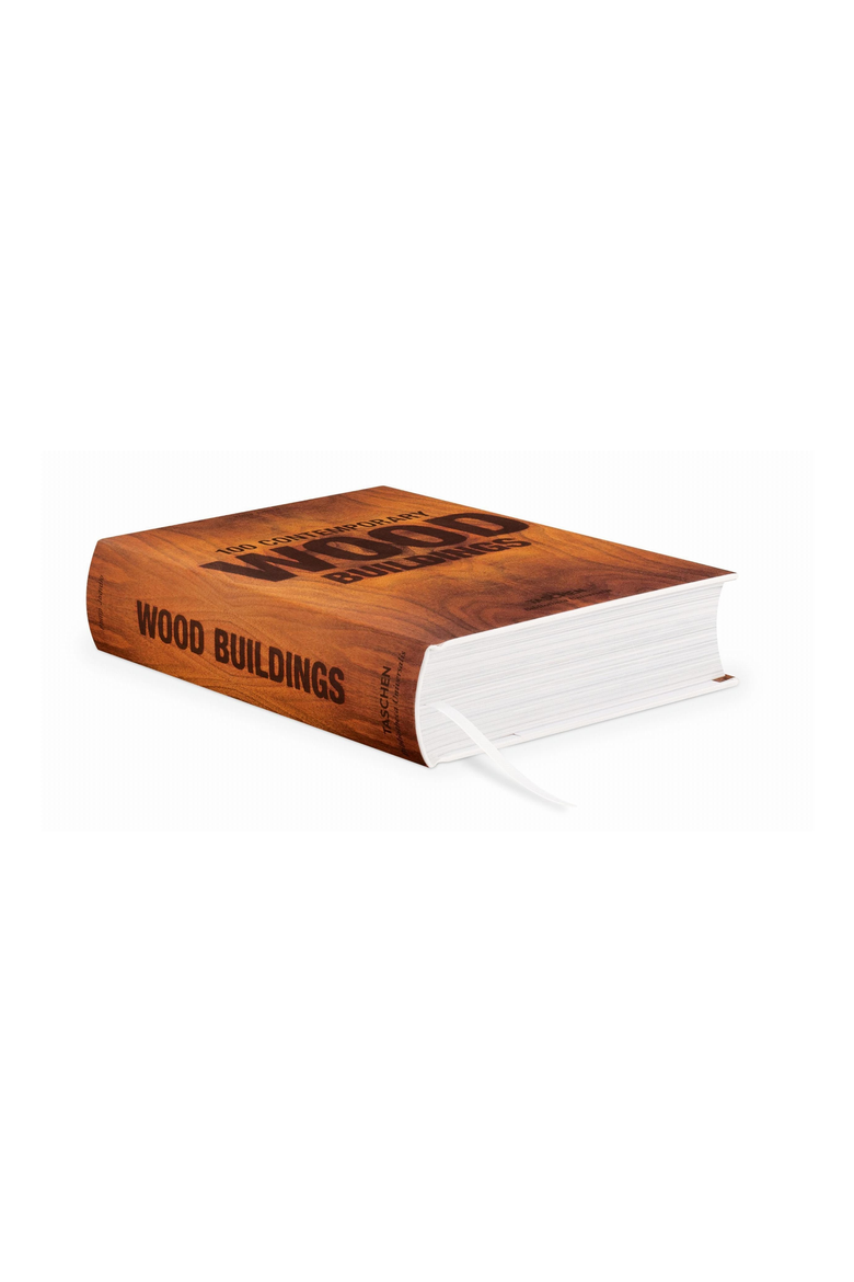 100 Contemporary Wood Buildings Book, Alternate, color, Brown
