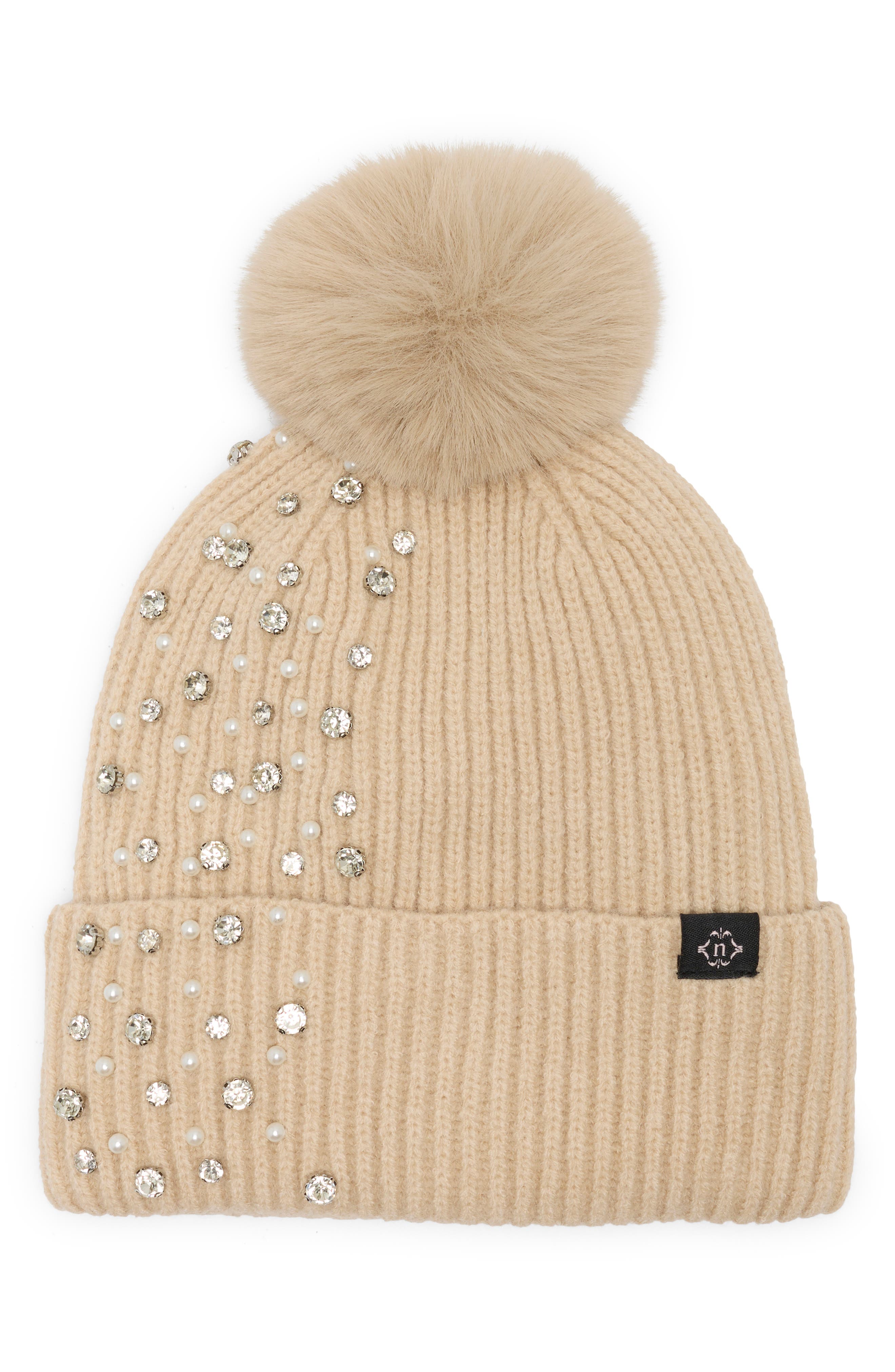 Stud Pom Beanie