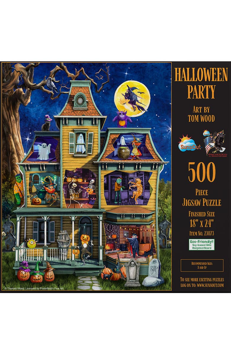 Sunsout Halloween Party 500 piece Jigsaw Puzzle for Adults, Alternate, color, 
