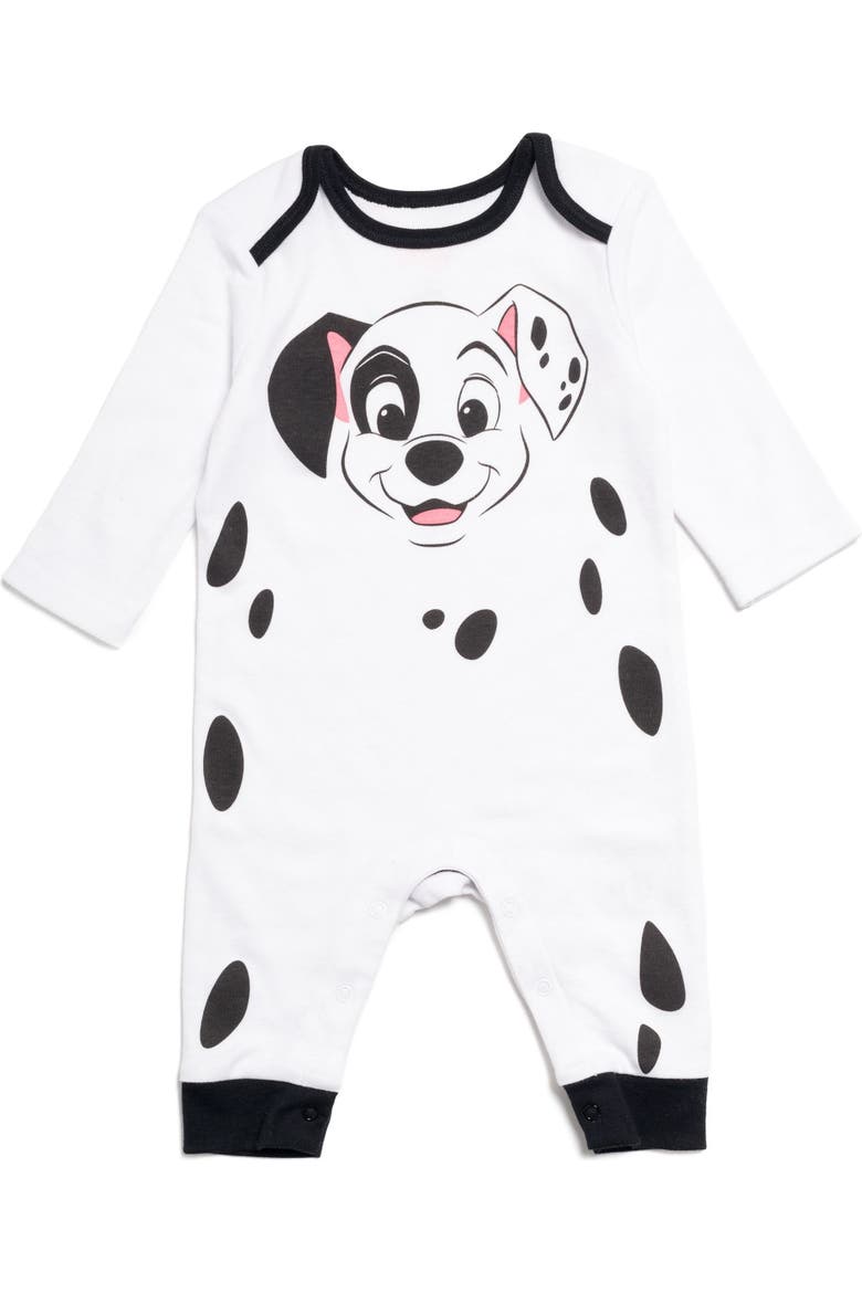 Cosplay Coverall and Hat Set, Alternate, color, Dalmatian White