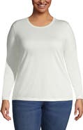 Lands' End Supima Cotton Long Sleeve Crewneck T-Shirt