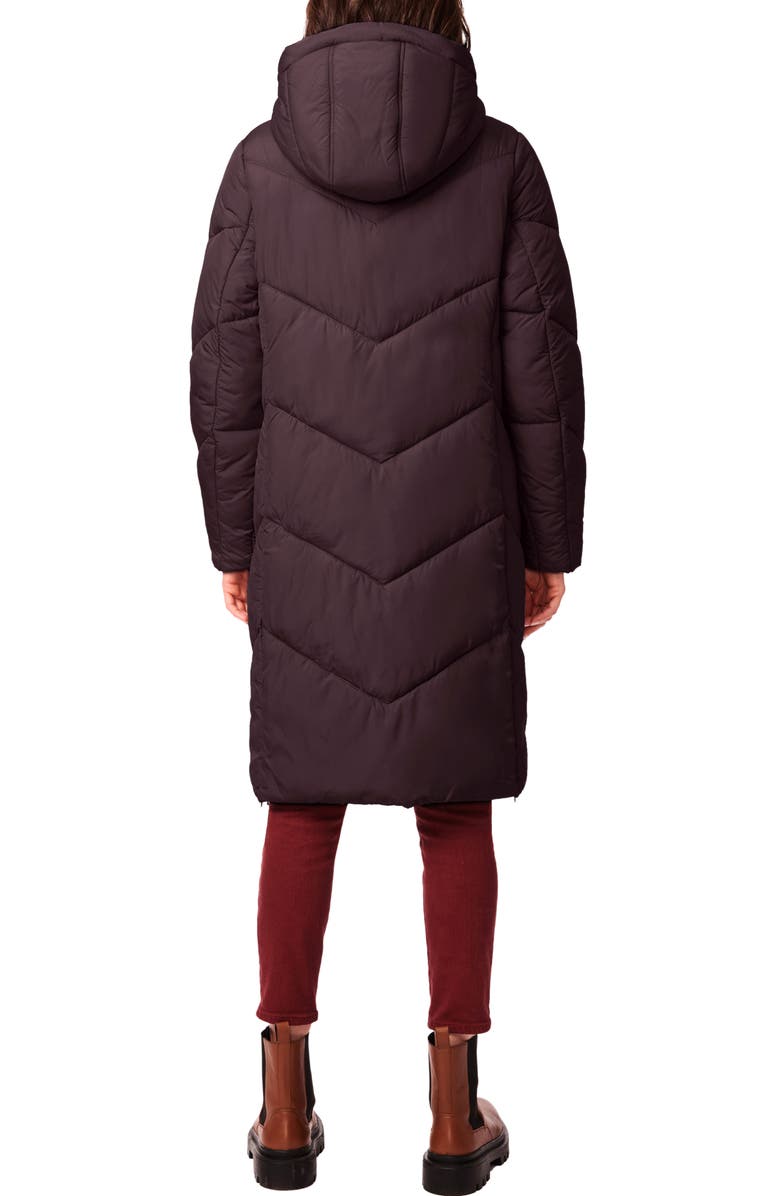 Bernardo Angle Alley Water Resistant Longline Puffer Coat, Alternate, color, 