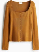 H&M Square-neck Top